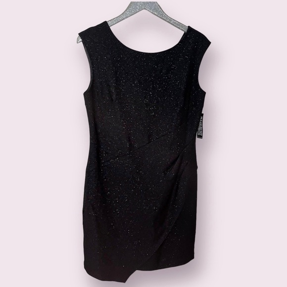 NWT New York & Company Black with Shimmer Sleeveless Dress - Picture 1 of 10
